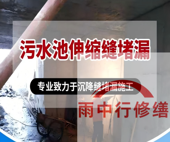 浦东某污水处理厂钢筋混凝土池堵漏案例